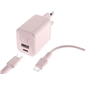 Fresh 'n Rebel - Mini Charger - USB-C 45W - Roze - Inclusief USB-C-kabel 2m