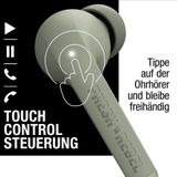 Fresh 'n Rebel - Twins Fuse - Draadloze Oordopjes - Dried Green - Bluetooth