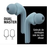 Fresh 'n Rebel - Twins Fuse - Draadloze Oordopjes - Dusky Blue - Bluetooth