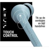Fresh 'n Rebel - Twins Fuse - Draadloze Oordopjes - Dusky Blue - Bluetooth