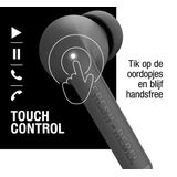 Fresh 'n Rebel - Twins Fuse - Draadloze Oordopjes - Storm Grey - Bluetooth