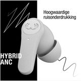 Fresh ’n Rebel - Twins Rise - Draadloze Oordopjes - Ice Grey - Hybrid ANC