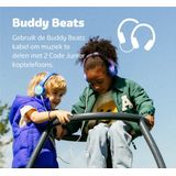 Fresh 'n Rebel - Code Junior - Draadloze Bluetooth Koptelefoon - Wavy Water - Veilig Geluid - LED-Licht Effecten