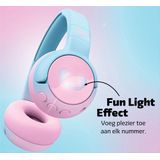 Fresh 'n Rebel Code Junior, Draadloze Bluetooth Koptelefoon voor kinderen, Safe Sound (<85dB), Audio Kabel en Stickers inclusief, Buddy Beats, LED-Licht effecten. 48 uur afspeeltijd (Cool Candy)