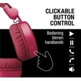 Fresh 'n Rebel - Code Core - Draadloze Koptelefoon - Berry Red - Bluetooth