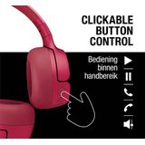 Fresh 'n Rebel - Code Fuse - Draadloze Koptelefoon - Berry Red - Bluetooth