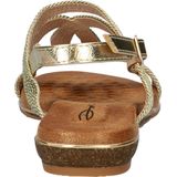 Dolcis - Sandalen - Goudkleurig - Imitatieleer - Gevlochten Bovenwerk