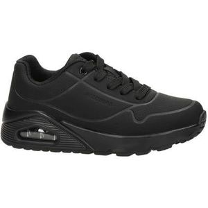 Skechers - Uno - Sneakers - Imitatieleer - Zwart