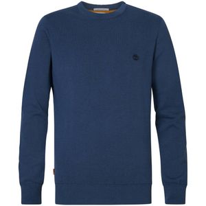 Timberland fijn gebreide pullover van katoen blauw