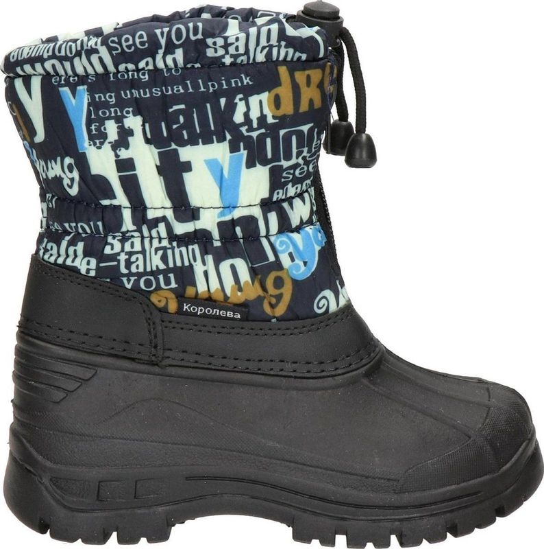 Snow Fun jongens snowboot - Blauw multi