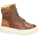 Nelson Kids Leren Veterboots Cognac