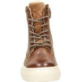 Nelson Kids Leren Veterboots Cognac