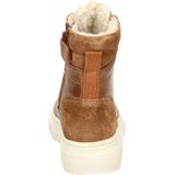 Nelson Kids Leren Veterboots Cognac