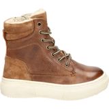 Nelson Kids Leren Veterboots Cognac