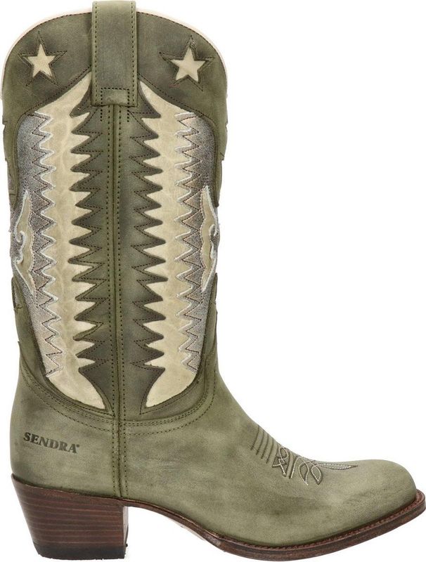 Sendra Debora Insa dames cowboylaars - Kaki
