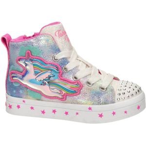 Skechers Twinkle Toes Hoge Sneakers met Lichtjes Roze/Multi