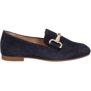 Gabor Suède Loafers Donkerblauw