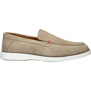 Nelson - Heren Loafer - Beige - Suède - Leer Voetbed