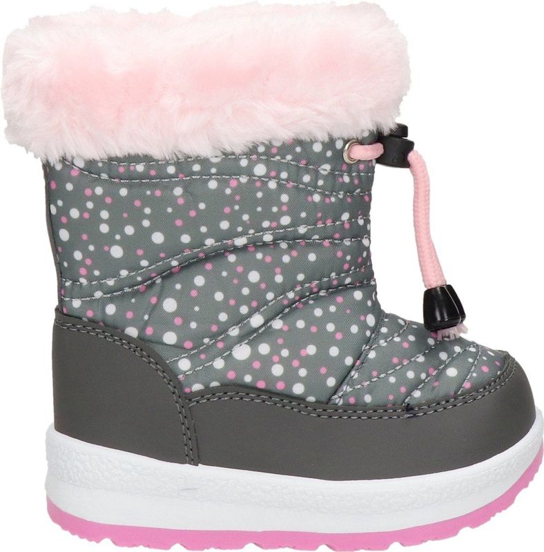 Snowfun - Snowboots - Meisjes - Nylon - Met Fake Fur Voering - Stippen Print