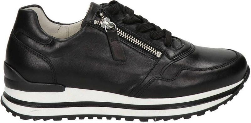 Gabor - Comfort Optifit - Lage Sneakers - Zwart - Leer