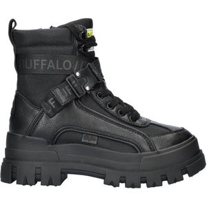 Buffalo Aspha Com 1 chunky veterboots zwart