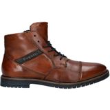 Bugatti Leren Veterschoenen Cognac