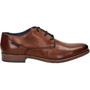 Bugatti Licio Leren Veterschoenen Cognac