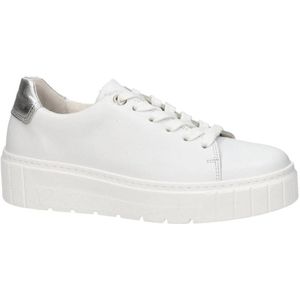 Gabor Leren Plateau Sneakers Wit