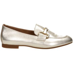 Gabor leren loafers met ketting goud