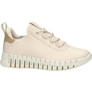 Ecco Gruuv Leren Sneakers Beige