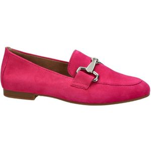 Gabor Suède Loafers met Gesp Roze