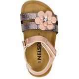 Nelson - Sandaal - Imitatieleer - Metallic - Glitter - Rubberen Zool