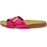 Nelson - Dames Slipper - Fuchsia - Suède - Gevoerd met Leer