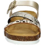 Nelson - Slippers - Goud - Imitatieleer - Memory Foam Voetbed
