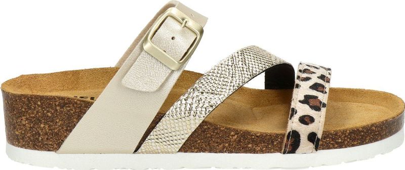 Nelson - Slippers - Goud - Imitatieleer - Memory Foam Voetbed