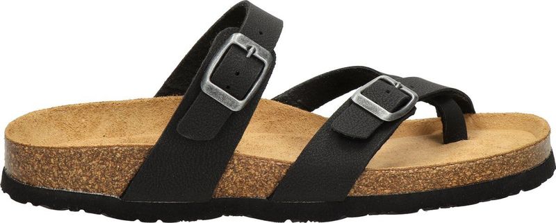 Nelson - Dames Slipper - Zwart - Gezondheidsslippers