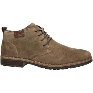 Rieker suède veterschoenen taupe