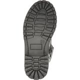 Nelson - Meisjes Veterboot - Zwart - Lak-Look - Glitters - Rubberen Zool