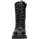 Nelson - Veterboot - Zwart - Imitatieleer - Gevoerd met Zacht Textiel