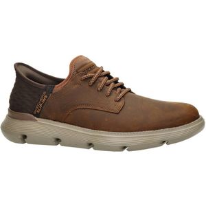 Skechers Leren Slip-in Bruin