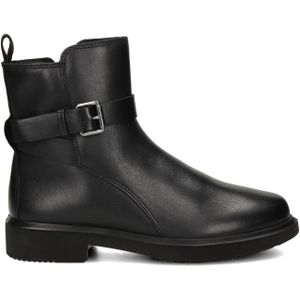 Ecco Leren Enkelboots Zwart