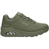 Skechers - Uno - Sneakers - Imitatieleer - Zwart