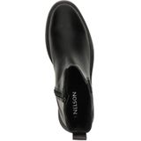 Nelson Leren Enkelboots Zwart