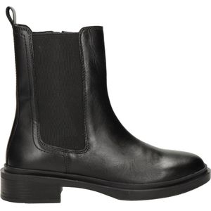 Nelson Leren Enkelboots Zwart