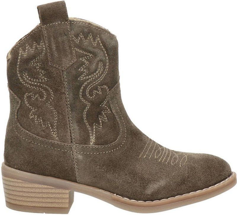 Nelson Kids Suède Cowboylaarzen Taupe