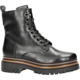 Nelson leren veterboots zwart