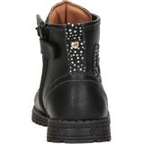 Nelson Kids Leren Veterboots Zwart