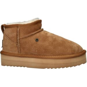 Warmbat Australia Durack Plateau Suède Enkelboots Cognac