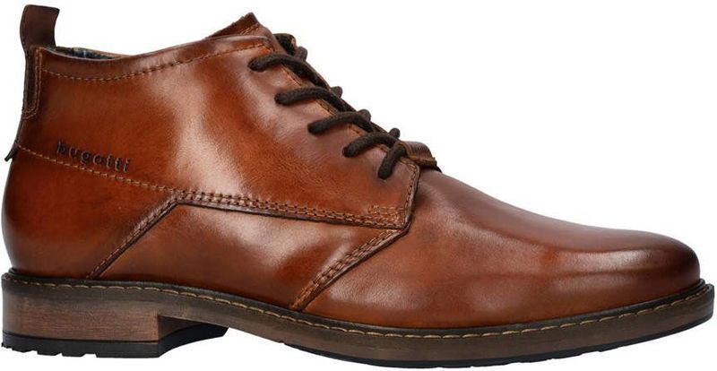 Bugatti - Marcello I - Veterboots - Zwart - Leer - Schokabsorberend Voetbed