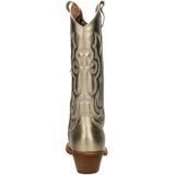 Nelson leren cowboylaarzen goud metallic